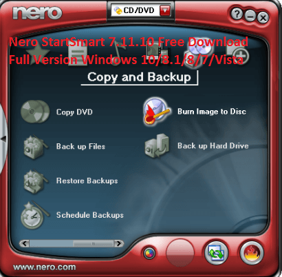 Nero Startsmart For Windows 10